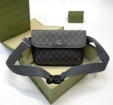 Túi đeo chéo bụng ngực Gucci nắp gập logo GG họa tiết monogram Like Auth on web fullbox box nam châm bill thẻ