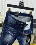 Quần Jean Dsquared2 Xanh rách mài khóa 4 khuy Like Auth 1-1 on web