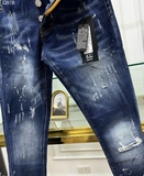 Quần Jean Dsquared2 Xanh rách mài khóa 4 khuy Like Auth 1-1 on web