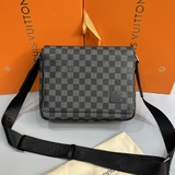 Túi cặp đeo chéo Louis Vuitton nắp gập LV Bag Messenger Damier Caro size 22x25.5x7cm Like Auth on web fullbox bill thẻ