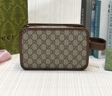 Túi ví Clutch cầm tay Gucci Nâu họa tiết monogram tag da GG new 2024 Like Auth on web fullbox bill thẻ