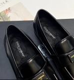 Giày Loafer Dolce Gabbana tag vuông da Đen Bóng new 2024 Like Auth 1-1 on web fullbox