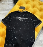 Áo phông T shirt Saint Laurent logo check cổ họa tiết chấm bi new 2024 Like Auth on web