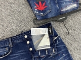 Quần short ngố đùi Jean Dsquared2 Xanh vẩy sơn lá Cần đỏ new 2024 Like Auth 1-1 on web