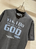 Áo phông T shirt Enfants Riches Xám logo chữ xanh God Like Auth on web