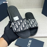 Dép lê quai ngang Dior họa tiết monogram Like Auth on web fullbox bill thẻ