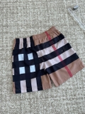 Quần short gió Burberry 2 lớp lót lưới kẻ sọc new 2024 Nâu Be Đen Like Auth 1-1 on web