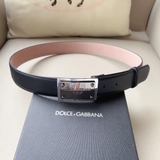 Thắt lưng, dây nịt, belt Dolce Gabbana mặt vuông logo khắc size 90-95-100cm new 2024 fullbox Like Auth 1-1 on web