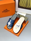 Dép lê sandal Hermes Quai Than đế Xám Đế gỗ da bò bản Like Auth 1-1 on web Full 3 box bill thẻ phụ kiện