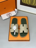 Dép lê sandal Hermes đế gỗ da taiga new 2024 Like Auth 1-1 on web fullbox bill thẻ phụ kiện