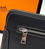 Túi ví Clutch Hermes kẻ chỉ Trắng logo tag chữ H new 2024 size 27x18x6cm Like Auth on web fullbox bill thẻ