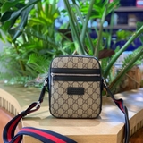 Túi đeo chéo Gucci GG mini Messenger Bag họa tiết monogram tag da 21x17x5cm Like Auth on web fullbox bill thẻ