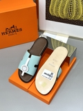 Dép lê sandal Hermes đế gỗ quai da bò các mẫu hàng Like Auth 1-1 on web full 3 box bill thẻ phụ kiện
