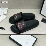 Dép lê quai ngang Gucci hình Rắn họa tiết phối monogram Like Auth on web fullbox bill thẻ