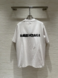 Áo phông T shirt Balenciaga Trắng chữ Đen Like Auth on web