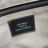 Túi ví Clutch Hermes kẻ chỉ Trắng logo tag chữ H bạc new 2024 27x18x6cm Like Auth on web fullbox bill thẻ