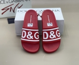 Dép lê quai ngang Dolce Gabbana Đỏ logo DG quai nổi Like Auth on web fullbox bill thẻ