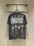 Áo phông T shirt Saint Laurent Xám họa tiết God Like Auth on web