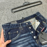 Quần short ngố đùi Jean Dsquared2 Xanh rách xước check logo cạp khuy cài new 2024 Like Auth 1-1 on web