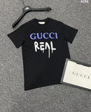 Áo phông T shirt Gucci Real chữ chảy new 2024 Like Auth on web