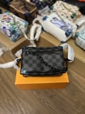 Túi hộp đeo chéo Louis Vuitton Mini Soft Trunk phối xích các mẫu new 2024 Like Auth on web fullbox bill thẻ