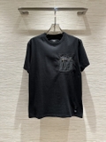 Áo phông T shirt Fendi túi ngực logo FF khóa zip Like Auth on web