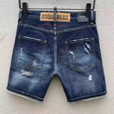 Quần short jean bò ngố đùi Dsquared2 Xanh rách xước Like Auth 1-1 on web