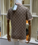 Áo polo Gucci họa tiết monogram túi ngực khuy vàng new 2024 Like Auth 1-1 on web