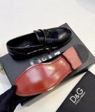 Giày Loafer Dolce Gabbana tag vuông da Đen Bóng new 2024 Like Auth 1-1 on web fullbox