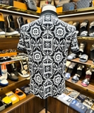 Áo polo Dolce Gabbana họa tiết Vạn Hoa đen trắng Like Auth 1-1 on web