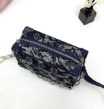 Túi hộp Louis Vuitton đeo chéo Xanh vải bò Jean monogram phối xích Like Auth on web fullbox bill thẻ