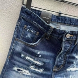 Quần short jean bò ngố đùi Dsquared2 Xanh rách wash Like Auth 1-1 on web