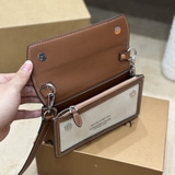 Túi Đeo Chéo Burberry Mini Horseferry Print Title Bag With Pocket Detail Màu Nâu size 19x15x5cm Like Auth on web fullbox bill thẻ