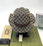 Mũ nồi, nón tai bèo Gucci họa tiết monogram kẻ Vải Xanh Đỏ tag da Like Auth fullbox