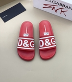 Dép lê quai ngang Dolce Gabbana Đỏ logo DG quai nổi Like Auth on web fullbox bill thẻ