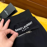 Quần short ngố đùi gió Saint Laurent logo check cạp thêu đùi 2 lớp lót lưới Like Auth 1-1 on web