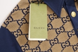 Áo polo Gucci Maxi GG Xanh Than họa tiết monogram Like Auth 1-1 on web