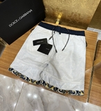 Quần short ngố đùi gió Dolce Gabbana họa tiết Vạn Hoa 2 lớp lót lưới new 2024 Like Auth 1-1 on web