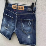 Quần short jean bò ngố đùi Dsquared2 Xanh rách xước Like Auth 1-1 on web