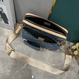 Túi ví đeo chéo Louis Vuitton LV Trio Combo 3 trong 1 Vải bò Xanh monogram new 2024 Like Auth on web fullbox bill thẻ