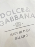Áo phông T-shirt Dolce Gabbana logo DG Milano chấm bi ngực Like Auth on web