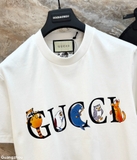 Áo phông T shirt Gucci logo ngực họa tiết Animal Like Auth on web