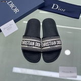 Dép lê quai ngang Dior logo kẻ ngang new 2024 Like Auth on web fullbox bill thẻ