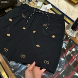 Quần short ngố đùi gió Gucci 2 lớp lót lưới thêu logo Ong Sao new 2024 Like Auth 1-1 on web