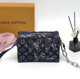 Túi hộp Louis Vuitton đeo chéo Xanh vải bò Jean monogram phối xích Like Auth on web fullbox bill thẻ