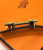 Thắt lưng, dây nịt, belt Hermes mặt trơn 18k dây nịt Đen sần kẻ chỉ Trắng 85-110cm fullbox Like Auth 1-1 on web