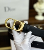 Thắt lưng, dây nịt, belt Dior dây nịt Đen sần mặt logo CD size 90-95-100cm Like Auth 1-1 on web fullbox