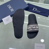 Dép lê quai ngang Dior logo kẻ ngang new 2024 Like Auth on web fullbox bill thẻ