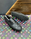Giày moca Louis Vuitton da bò họa tiết monogram tag bạc LV Like Auth 1-1 on web fullbox