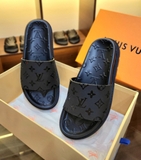 Dép lê quai ngang Louis Vuitton họa tiết monogram bóng new 2024 Like Auth on web fullbox bill thẻ